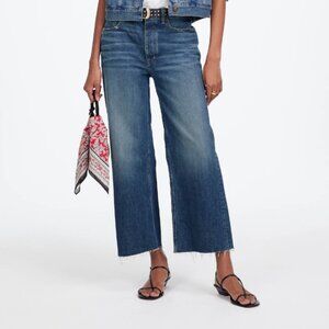 Madewell Low-Slung Baggy Crop Jeans in size 24